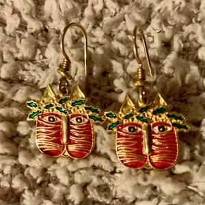 1993 Laurel Birch Feline Festive earrings